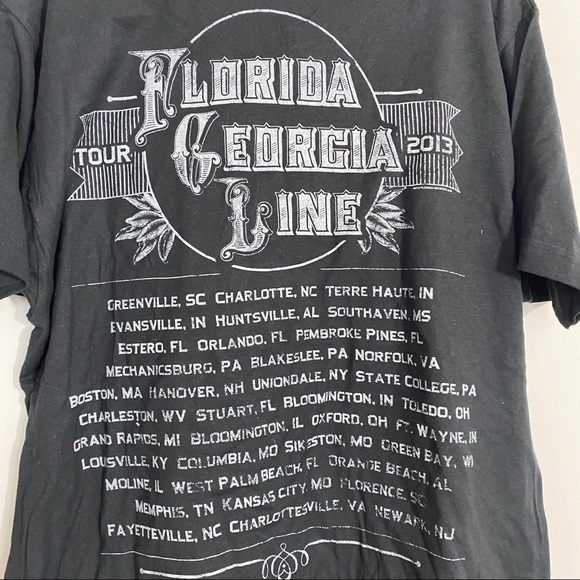 Florida Georgia Line | 2013 Tour Shirt - Picture 4 of 6